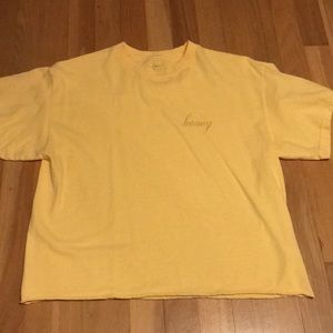 Honey cropped t shirt One Size!